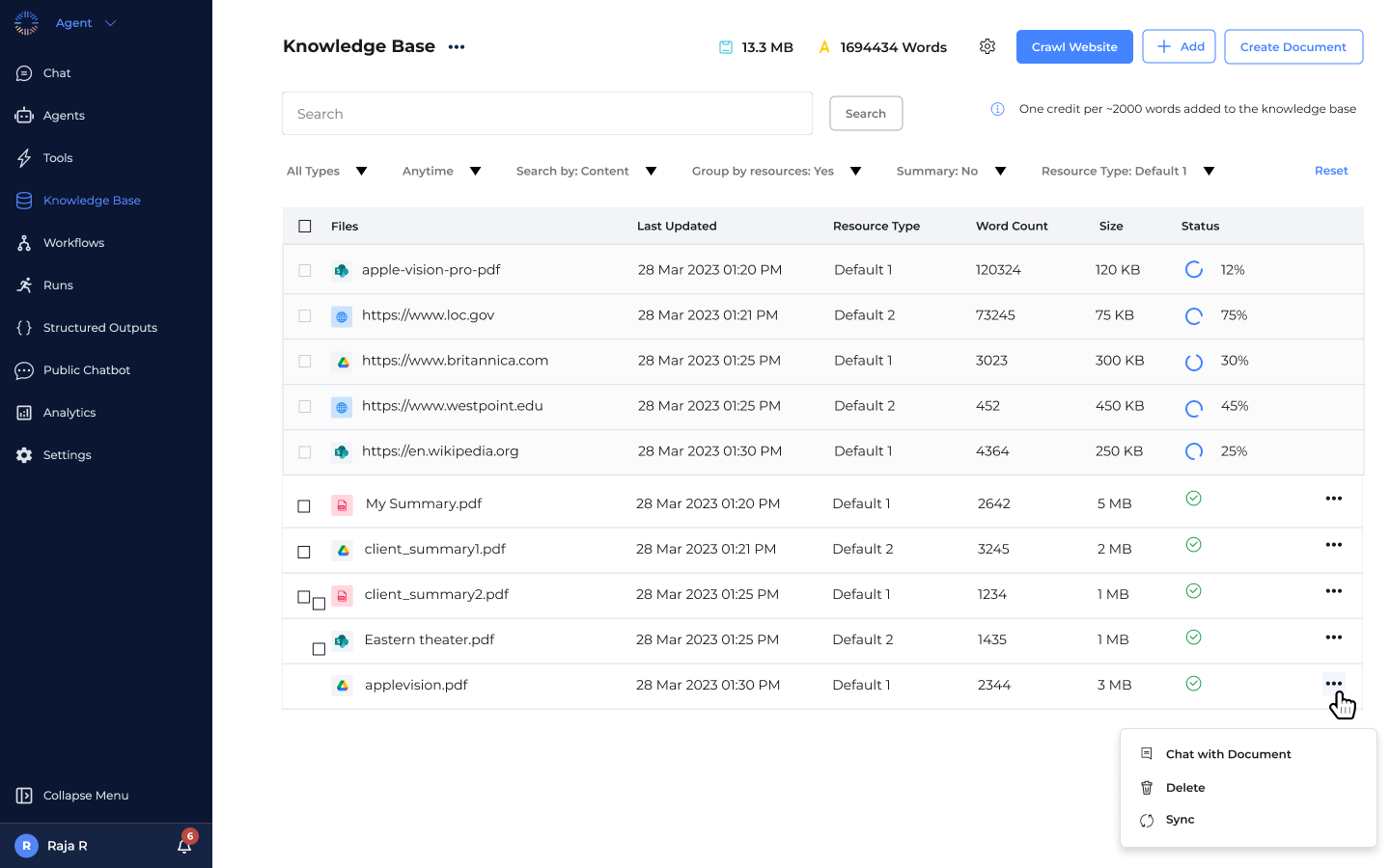 Odin Knowledge Base